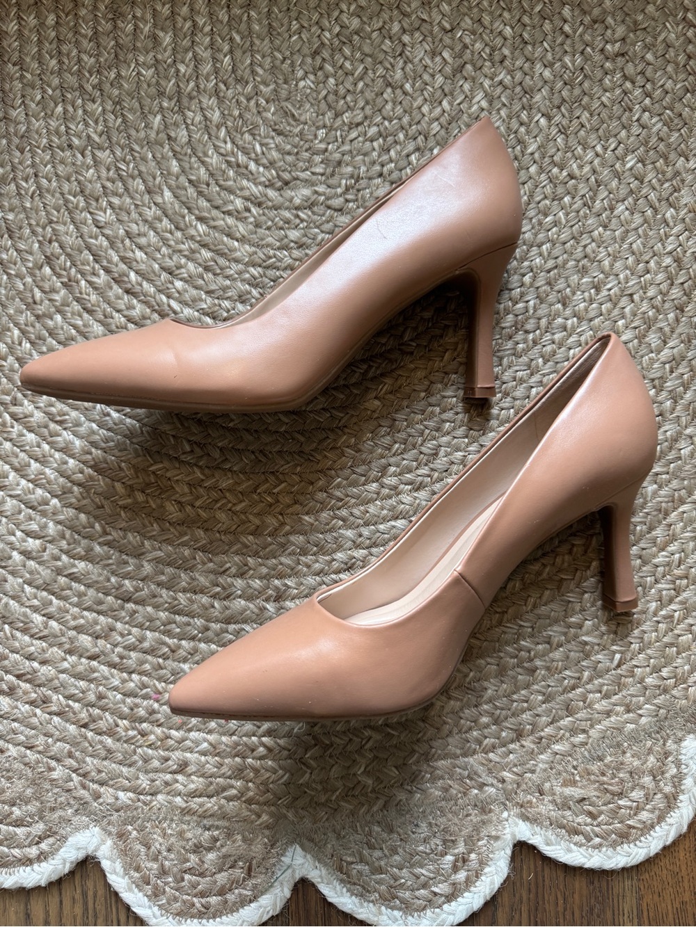 Kelly & Katie Blush Nude Pointed-Toe Pumps